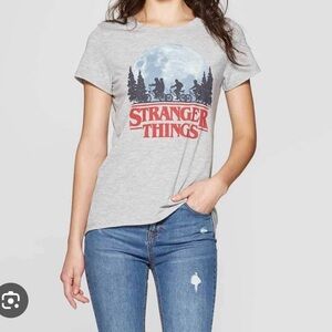 Gray Stranger Things Graphic Tee